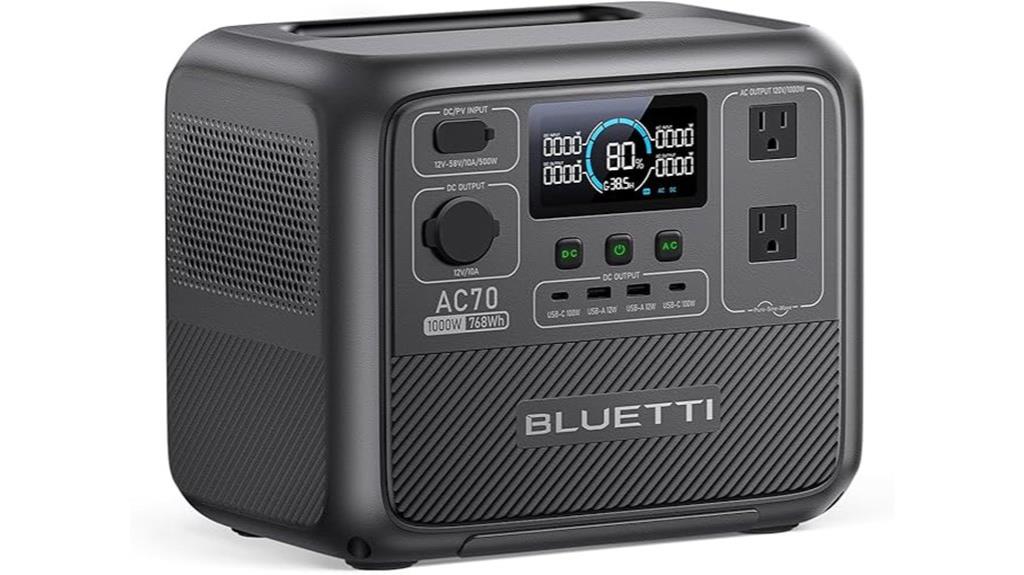 bluetti ac70 solar generator