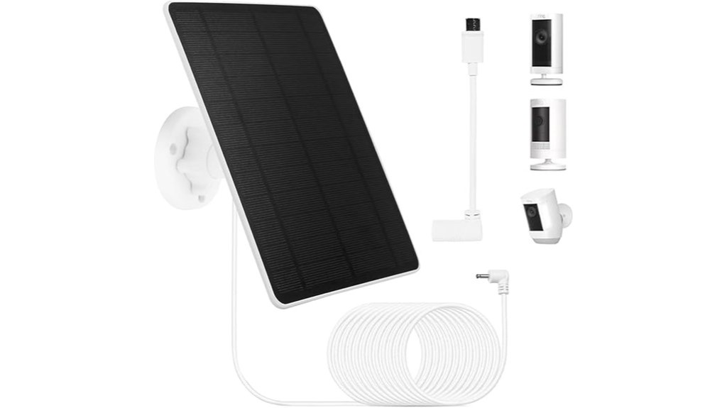ring camera solar panel