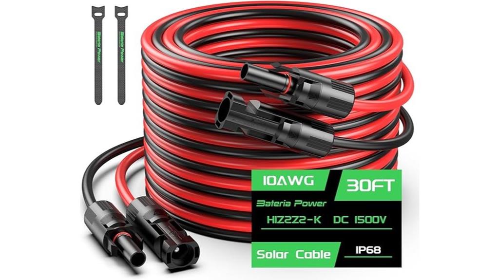solar panel cable review