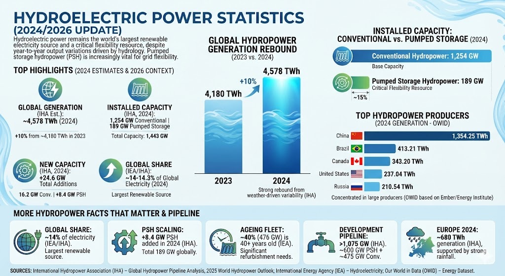 hydroelectric power statistics