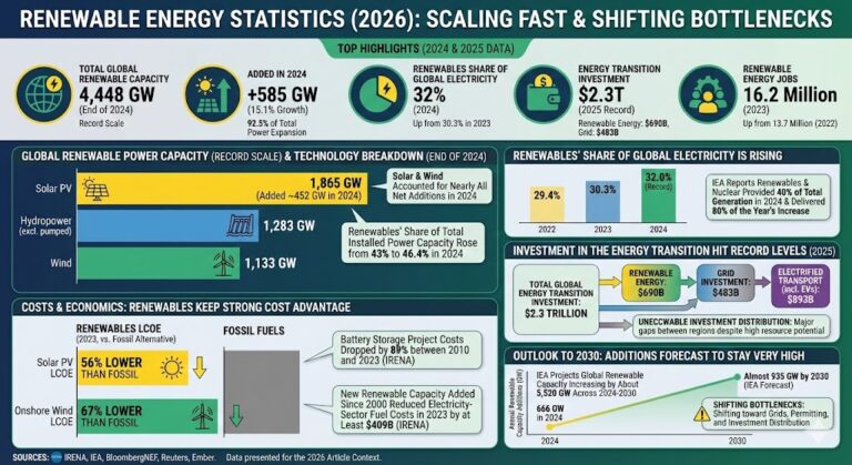 Renewable Energy Statistics (2026) - CleanEnergyBusinessCouncil.com